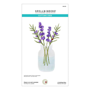 Spellbinders Paper Arts Victory Garden Collection Mason Jar and Lavender Die Set (S6-207)