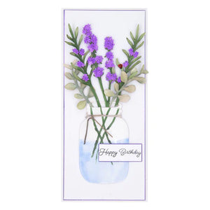 Spellbinders Paper Arts Victory Garden Collection Mason Jar and Lavender Die Set (S6-207)