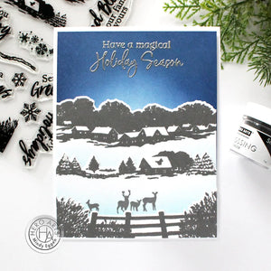 Hero Arts Stamp & Die Set Winter Scenics (SB335)