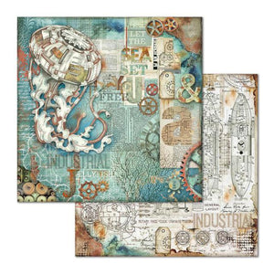 Stamperia Scrapbook Paper 12" x 12" Sea World Medusa (SBB662)