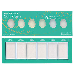 Kuretake Gansai Tambi Opal Colors Palette 6 Colors (MC20OC/6V)