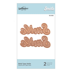 Spellbinders Paper Arts Bold Type Smile (S2-305)