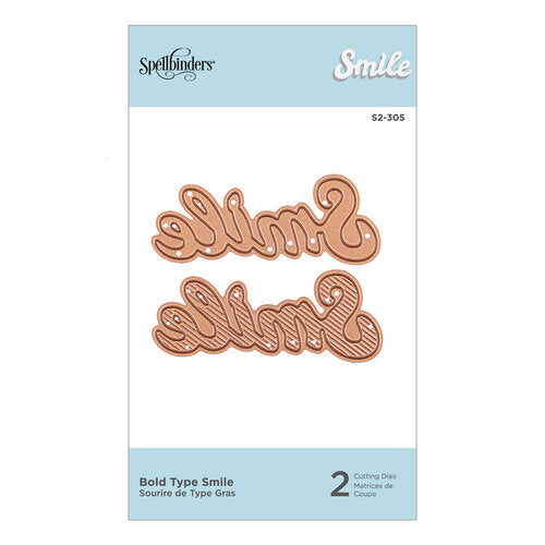 Spellbinders Paper Arts Bold Type Smile (S2-305)