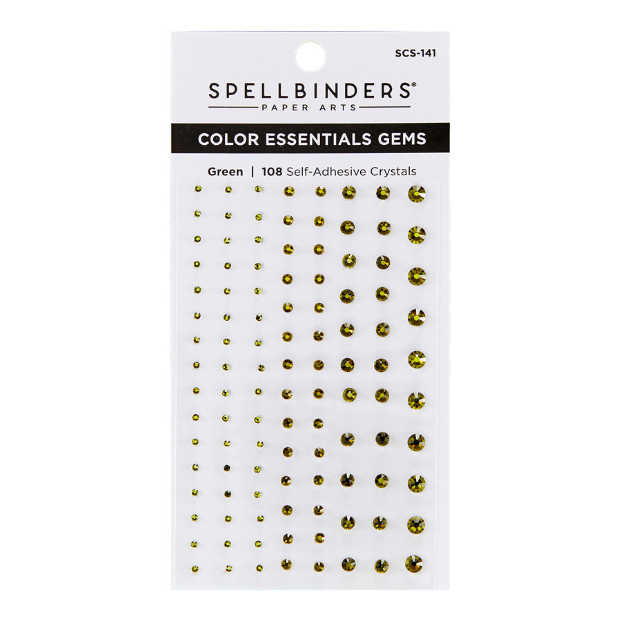 Spellbinders Paper Arts Color Essential Gems Green Mix (SCS-141)