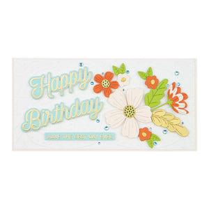 Spellbinders Paper Arts Stamp & Die Cutting Set Many Birthdays (SDS-172)