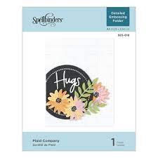 Spellbinders Detailed Embossing Folder Plaid Company (SES-018)