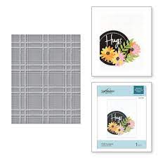 Spellbinders Detailed Embossing Folder Plaid Company (SES-018)