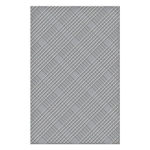 Spellbinders Paper Arts Embossing Folder Diamond Plaid (SES-036)