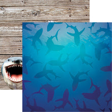 Load image into Gallery viewer, Reminisce The Shipwreck Club 12x12 Scrapbook Paper Shark Tank (SHP-007)
