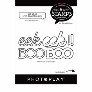 Photoplay Say it With Stamp & Die Set - Boo/Eek! (SIS2335/SIS2336)