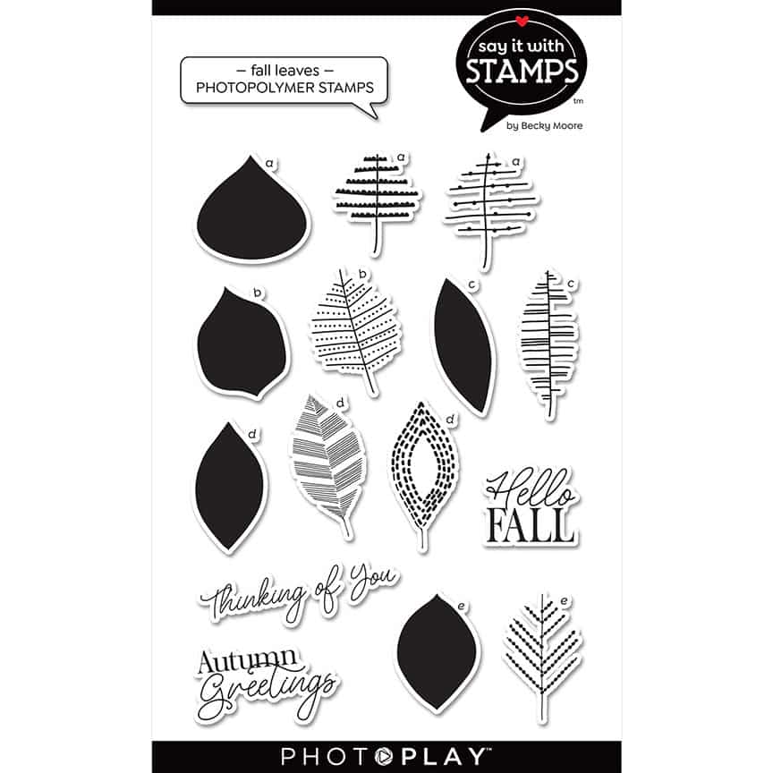 Photoplay Say it With Stamp Set - Fall Leaves (SIS2348)