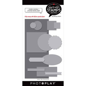 Photoplay Say It With Stamps Etched Metal Dies Build A Window (SIS2705)