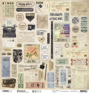 StudioLight Essentials 12x12 Planner Scrap Collection Memories (SL-PES-SCRAP32)