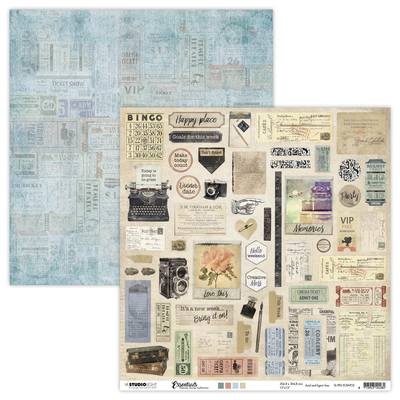 StudioLight Essentials 12x12 Planner Scrap Collection Memories (SL-PES-SCRAP32)