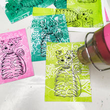 Load image into Gallery viewer, PaperArtsy Squiggly Ink Mini You Know You Love Me Cat (SM25)
