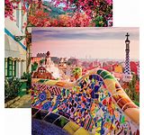 Reminisce Scrapbook Paper - 12" x 12" - Spain - Park Guell (SPA-002)