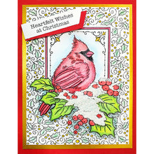 Load image into Gallery viewer, Stampendous Fran&#39;s Clear Stamps Christmas Frame (SSC1404)
