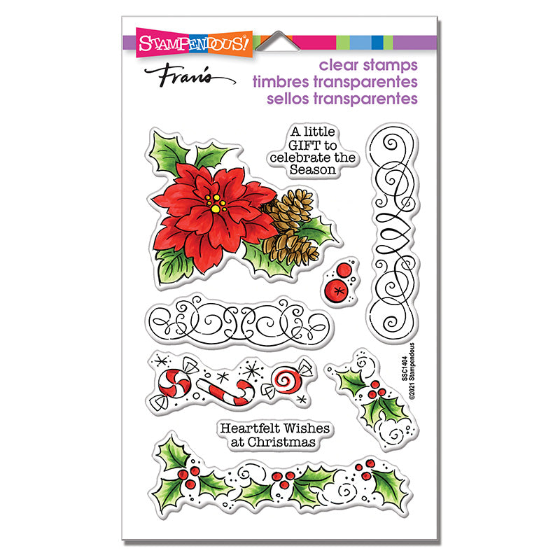 Stampendous Fran's Clear Stamps Christmas Frame (SSC1404)