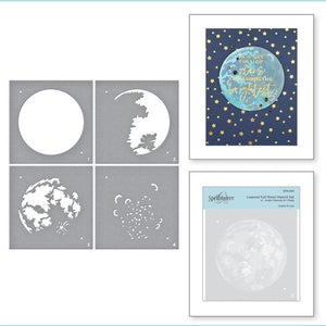 Spellbinders Layered Full Moon Stencil Set (STN-001)