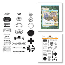 Load image into Gallery viewer, Spellbinders Paper Arts Clear Stamp Set Reading Matter (STP-168)
