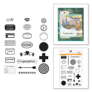 Spellbinders Paper Arts Clear Stamp Set Reading Matter (STP-168)