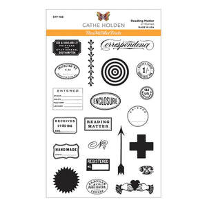 Spellbinders Paper Arts Clear Stamp Set Reading Matter (STP-168)