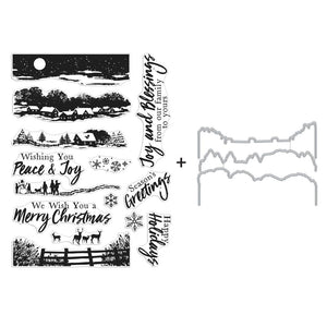 Hero Arts Stamp & Die Set Winter Scenics (SB335)