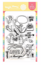 Load image into Gallery viewer, Waffle Flower Secret Admirer Stamp &amp; Die Set
