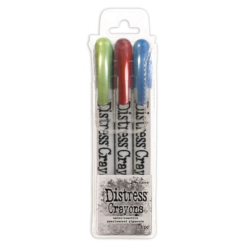 Tim Holtz Distress® Holiday Pearlescent Crayon Set #3 (TSCK81173)