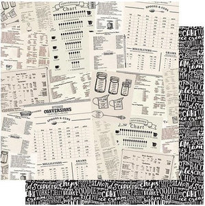 Authentique 12x12 Scrapbook Paper Ingredient Collection Ingredient Seven (ING007)