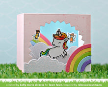 Load image into Gallery viewer, Lawn Fawn Lawn Cuts Shadow Box Card Rainbow Add-On (LF1974)
