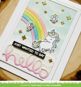 Lawn Fawn Lawn Cuts Shadow Box Card Rainbow Add-On (LF1974)