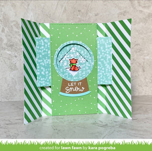 Lawn Fawn Lawn Cuts Custom Craft Dies - Shutter Card Snow Globe Add-On (LF2434)