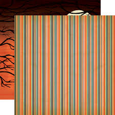 Carta Bella 12x12 Scrapbook Paper Trick or Treat Collection Spooky Night (CB-TT44005)