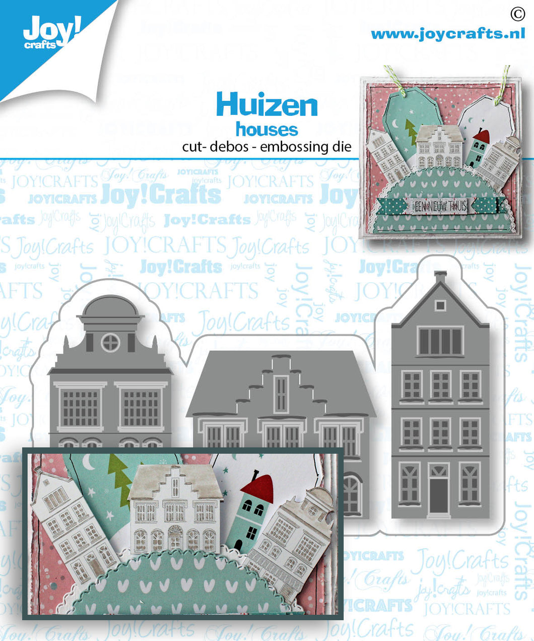 Joy Crafts Embossing Die - Houses (6002/1551)