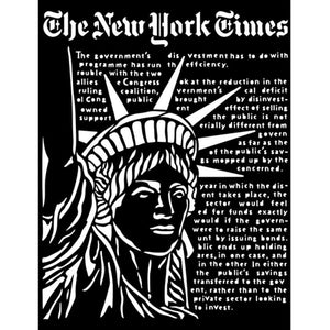 Stamperia Sir Vagabond Aviator Collection Stencil Statue of Liberty (KSTD108)