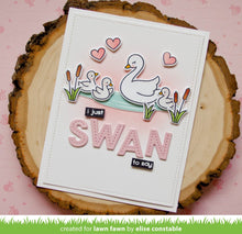 Load image into Gallery viewer, LawnFawn Photopolymer Clear Stamp &amp; Die Set Swan Soiree (LF2220)
