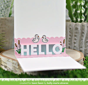 LawnFawn Lawn Cuts Dies Pop Up Hello (LF2263)