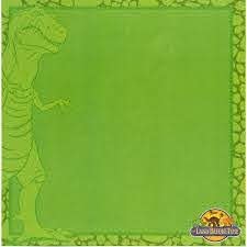 Blue Sky Designs - Land Before Time Collection 12" x 12" Scrapbook Paper - T-Rex Stripes (L605)