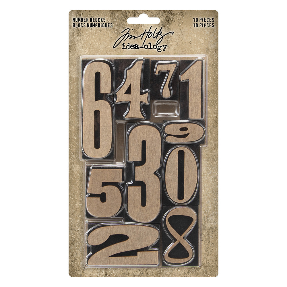 Tim Holtz idea-ology Number Blocks (TH94037)