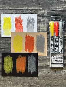 Tim Holtz Distress Halloween Pearlescent Crayon Set #3 (TSHK81111)