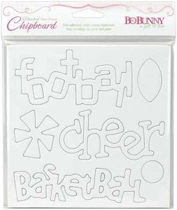 BoBunny Bleached Chipboard Go Team (CBT864)