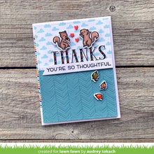 Load image into Gallery viewer, Lawn Fawn Photopolymer Clear Stamp &amp; Die Set Thanks Thanks Thanks (LF2405/2406)
