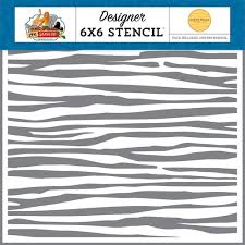 Carta Bella Paper Co. Zoo Adventures Collection 6" x 6" Stencil - Tiger