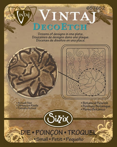 Sizzix Vintaj DecoEtch Botanical Flourish (657652)