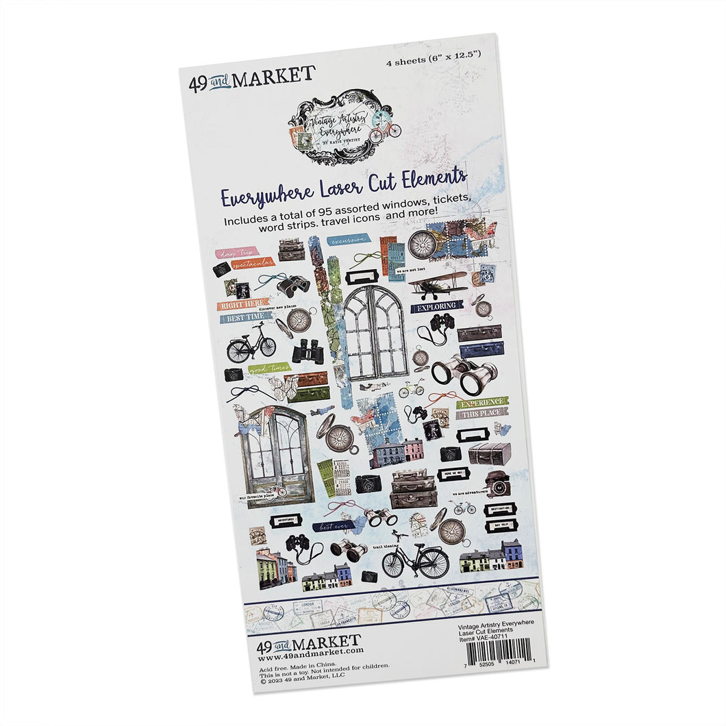 49 & Market Vintage Artistry Everywhere Collection Laser Cut Elements (VAE-40711)