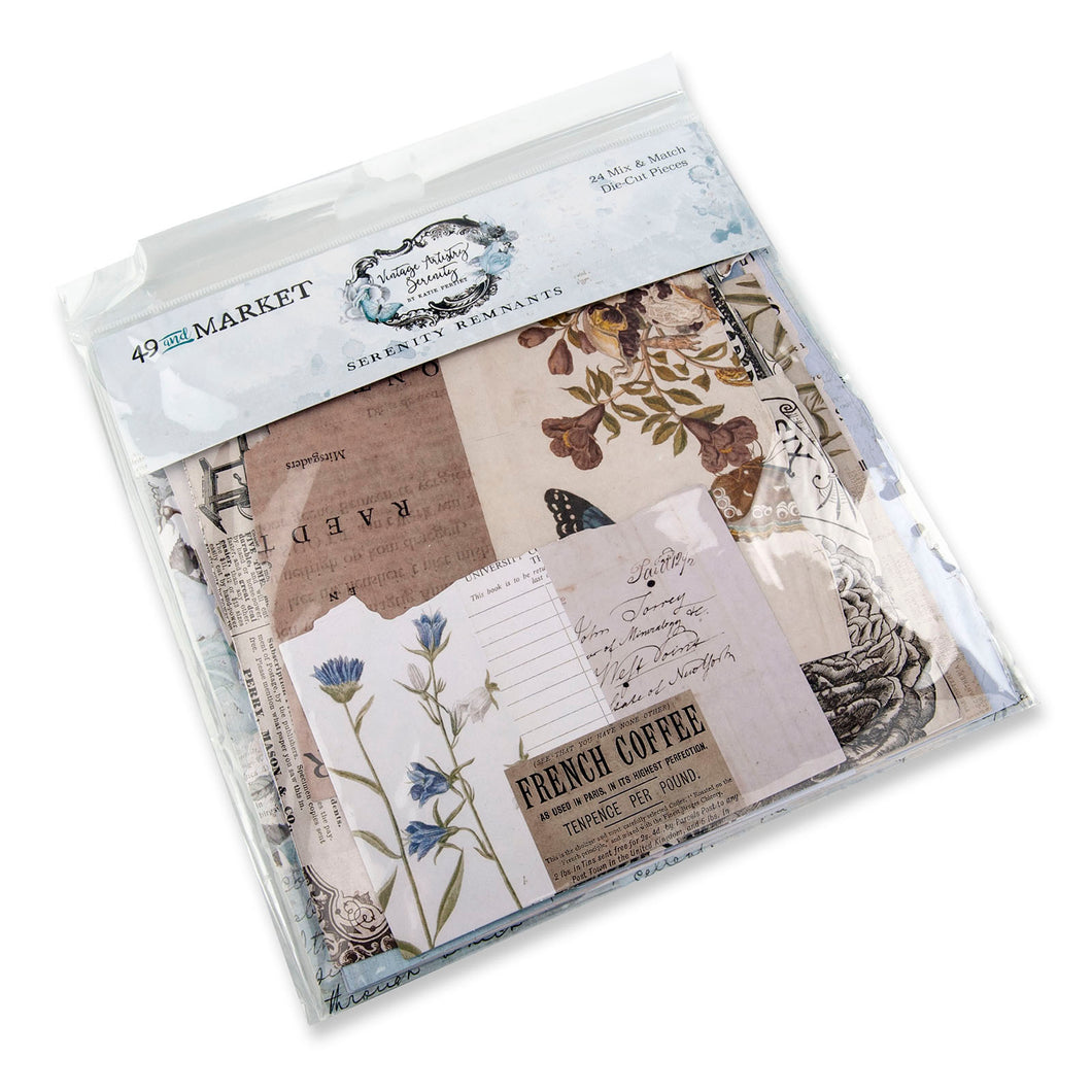 49 and Market Vintage Artistry Serenity Collection Remnants Pack (VAS-38039)