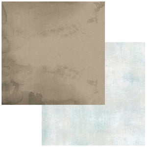 49 and Market Vintage Artistry Serenity Collection 12x12 Scrapbook Paper Solids 4 (VAS-39135)