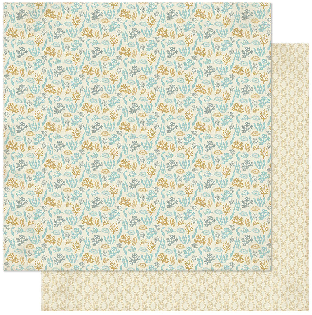 Authentique Voyage Collection 12x12 Scrapbook Paper Voyage Eight (VOY008)