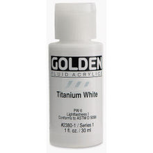 Load image into Gallery viewer, GOLDEN Fluid Acrylics Titanium White (2380-1)
